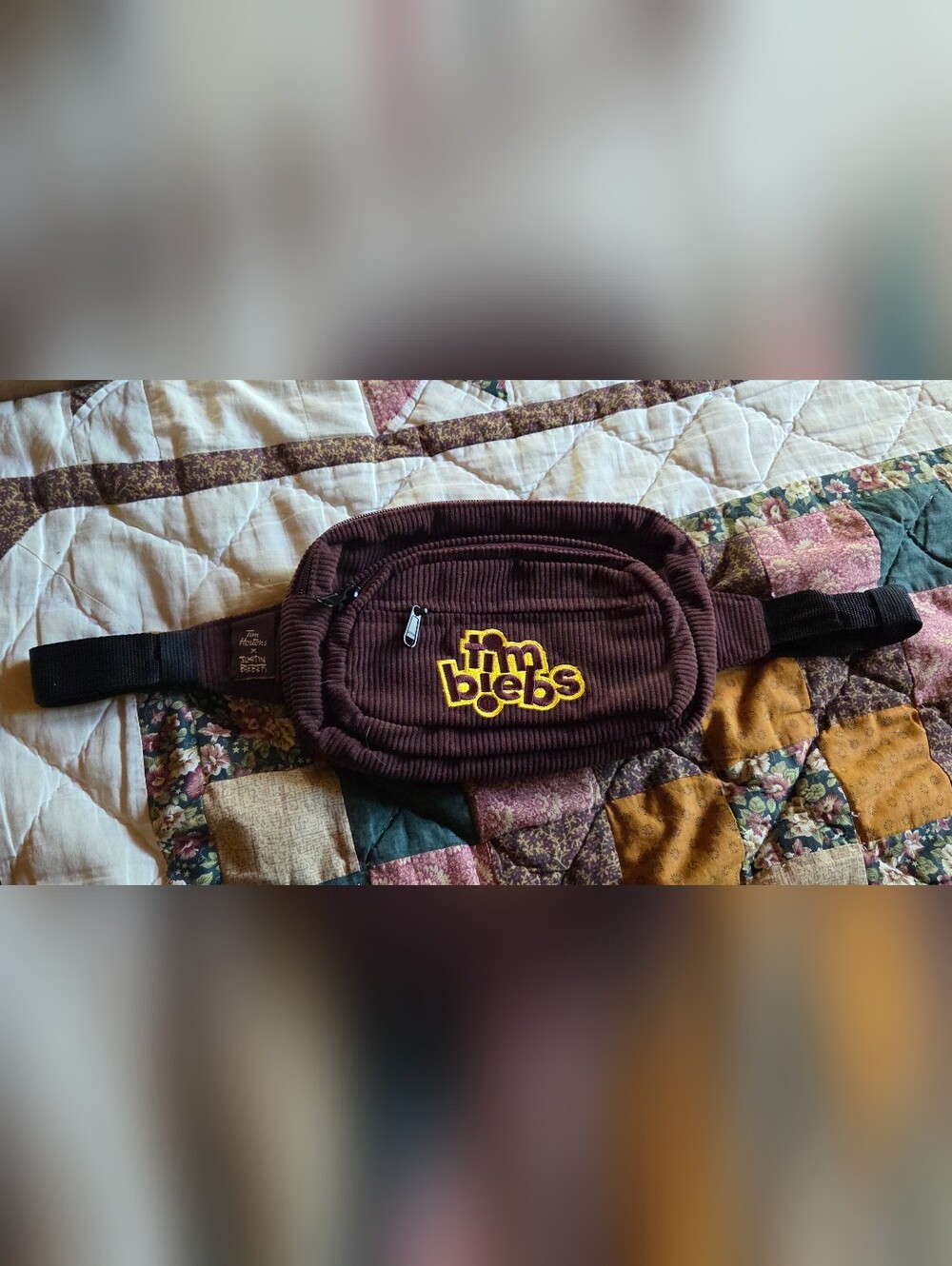Tim Bi‌e‍bs Brown Corduroy Fanny Pack